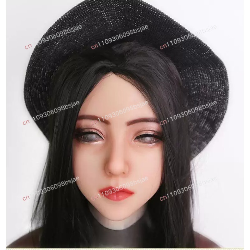 Face Mask Silicone - หน้ากากซิลิโคนคลุมทั้งหน้าสำหรับผู้ใหญ่ หน้ากากคอสเพลย์ หน้ากากปลอมตัว หน้ากากแปลงเพศชายเป็นหญิง หน้ากากจำลอง