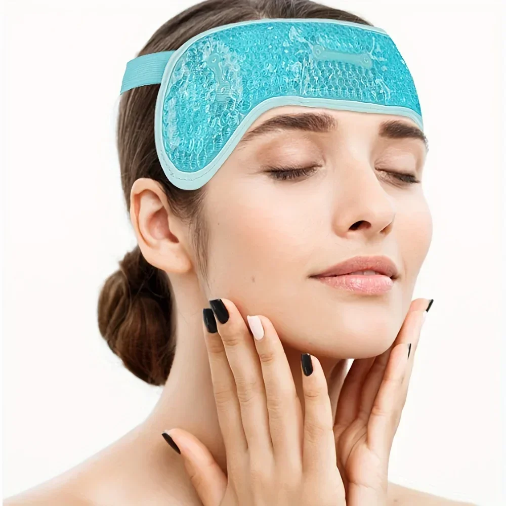 Spa Y Wellness - ร้อน/เย็นเจลลูกปัดไมเกรนห่อแพ็คน้ําแข็งพร้อมเจลลูกปัด Soft Plush Backing Ice Wrap