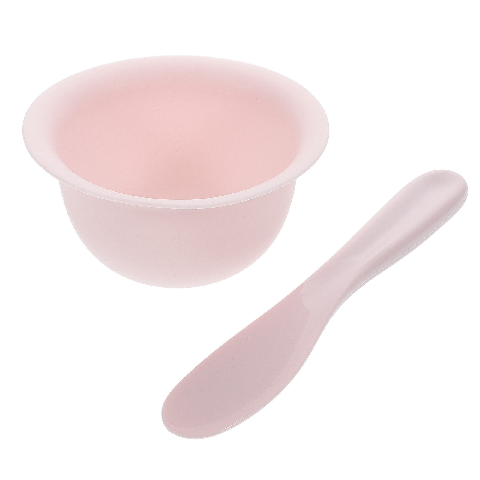 Face Mask Silicone - ชุดชามและไม้พายซิลิโคนสำหรับมาส์กหน้า อุปกรณ์ผสมมาส์ก เครื่องมือดูแลผิวที่นุ่มและยืดหยุ่น พกพาสะดวก น้ำหนักเบา สำหรับความงาม