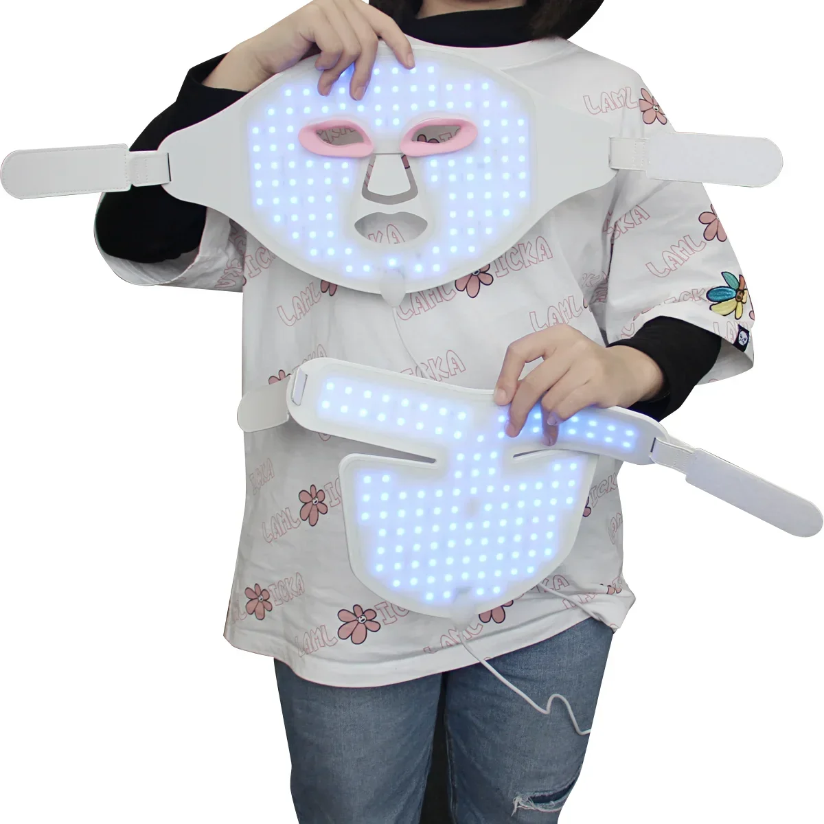 หน้ากากซิลิโคน LED บำบัดแสงสีแ - Face Mask Silicone บทวิจารณ์และราคา