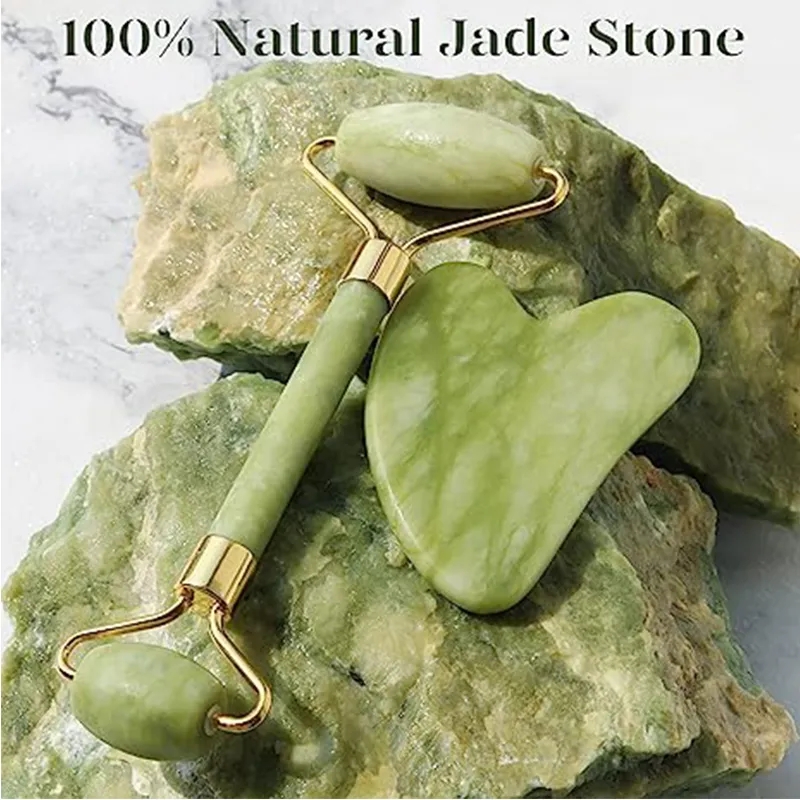 ลูกกลิ้งหยกธรรมชาติ Gua Sha ชุ - Spa Y Wellness บทวิจารณ์และราคา