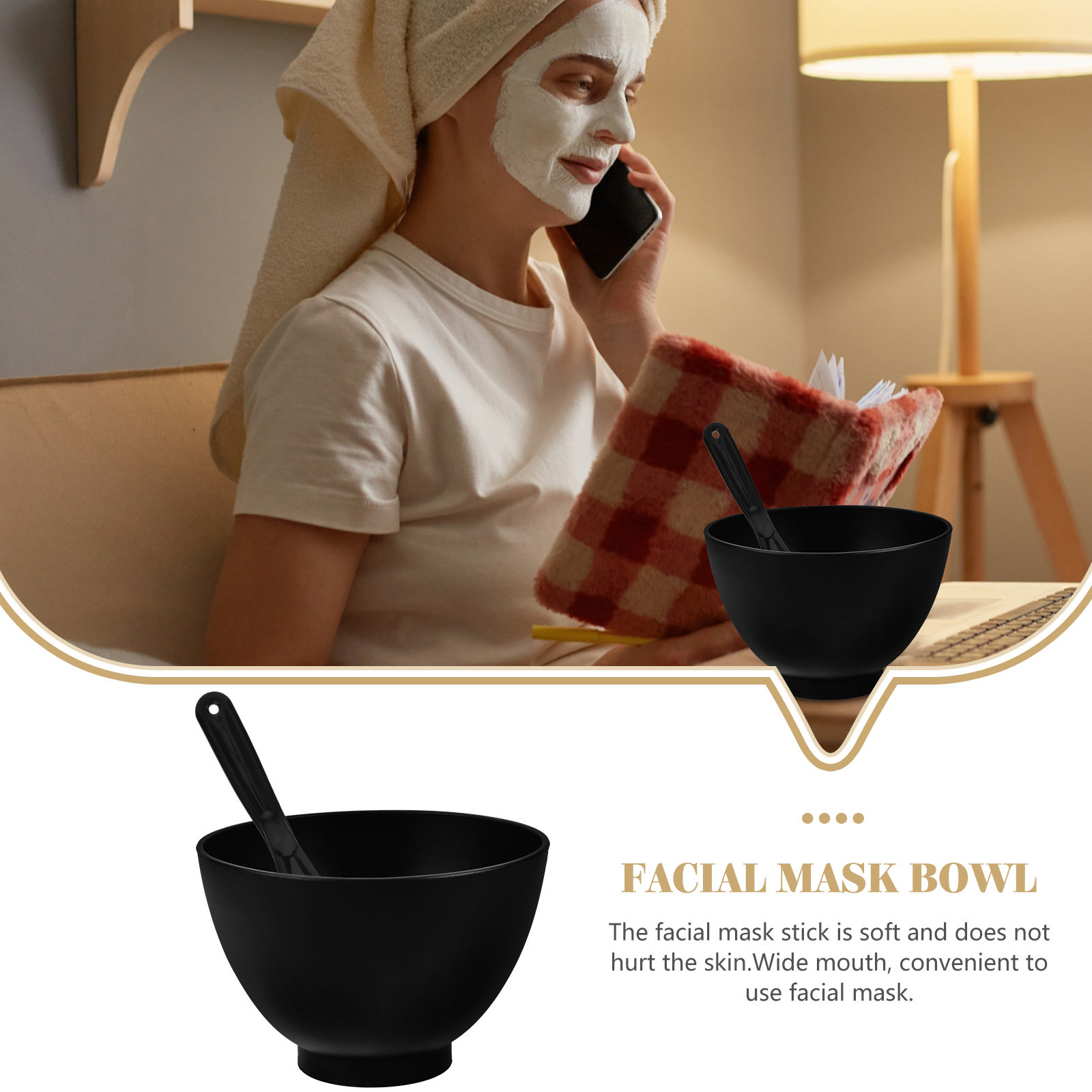 ชุดชามผสมมาส์กหน้าซิลิโคน 1 ชุ - Face Mask Silicone บทวิจารณ์และราคา