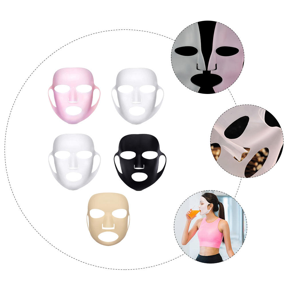 5 ชิ้น ซิลิโคนมาส์กหน้า แบบใช้ - Face Mask Silicone บทวิจารณ์และราคา