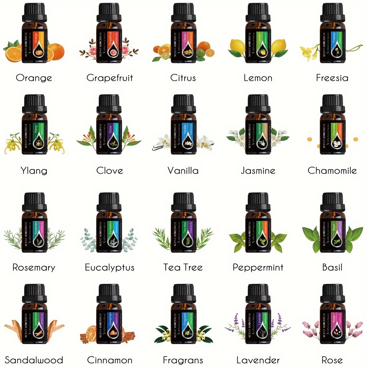 ชุดน้ำมันหอมระเหยคลาสสิกสีดำ 2 - Spa Y Wellness บทวิจารณ์และราคา
